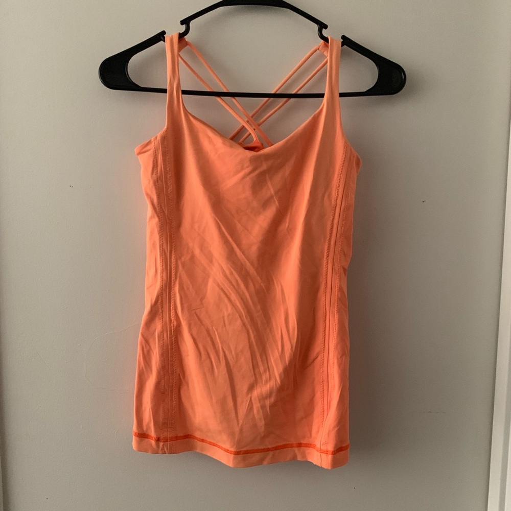 Orange Lululemon Workout Tank